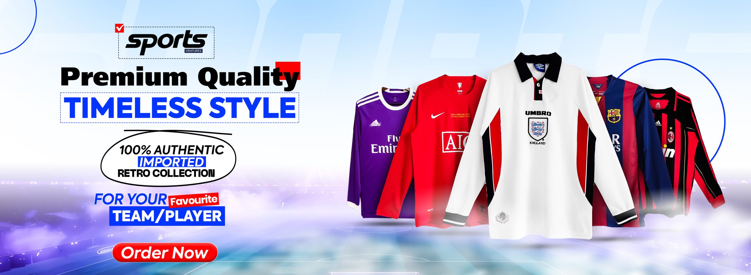 100% Authentic Imported Retro Collection for your Favorite Team