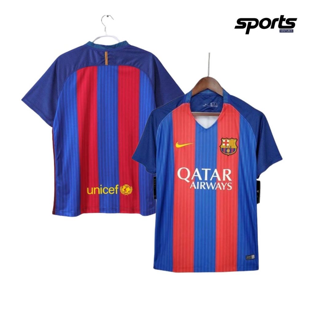 Barcelona 2016-17 Session Home Kit – Half Sleeve Retro Edition
